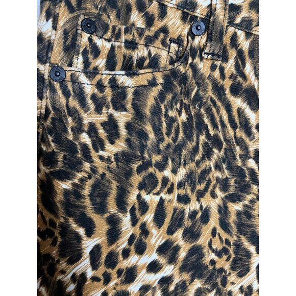 David Kahn Women's 25 Leopard Print Skinny Pants New - Picture 3 of 10